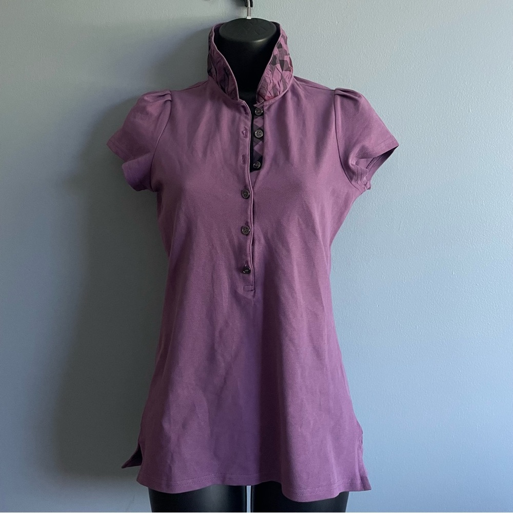 BURBERRY brit novacheck collared polo